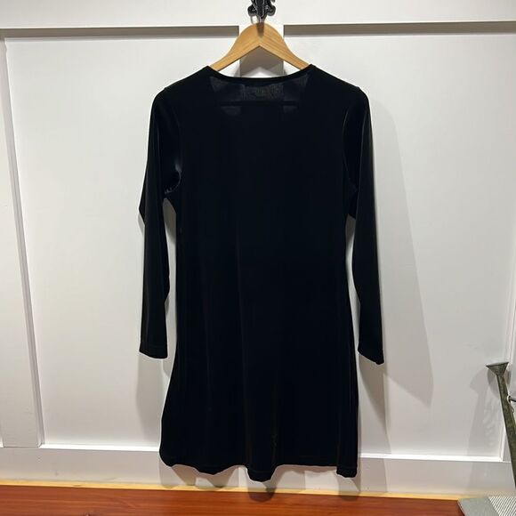 Velvet long sleeve 90s Dress, true vintage size small - Picture 4 of 4